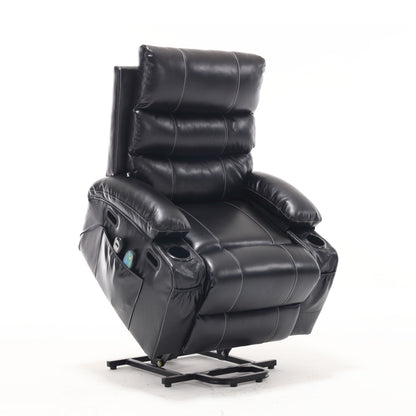 Cozy Electric Power Lift Recliner Chair Sofa For Elderly With Vibration Massage And Lumbar Heat