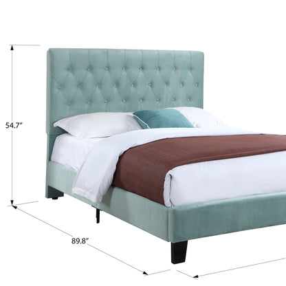 Transitional Upholstered Bed
