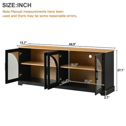 TV Stand With Semi Arched Doors