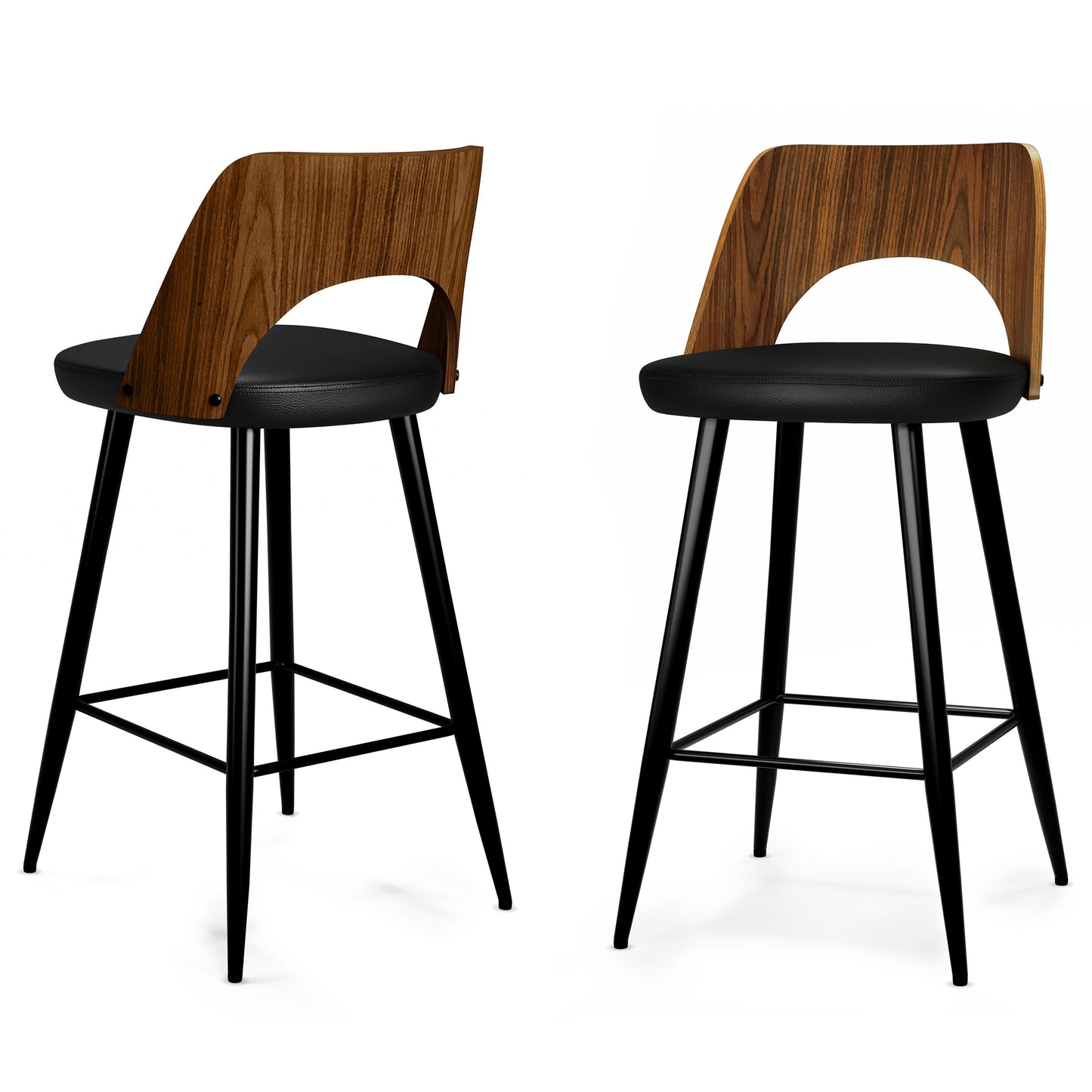 Micah - Counter Height Stool (Set of 2) - Black