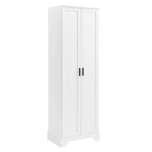 Storage Cabinet With Adjustable Shelves, 2 Doors, Rectangle Design For Bathroom
