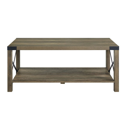 Abiram - Coffee Table - Rustic Oak