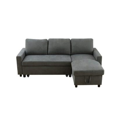 L - Shaped Convertible Sofa Bed With Storage Chaise