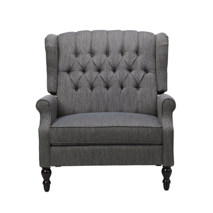 Dunham - Contemporary Fabric Tufted Oversized Pushback Recliner