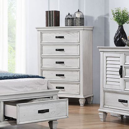 Lockeford - 5 Drawer Chest - White
