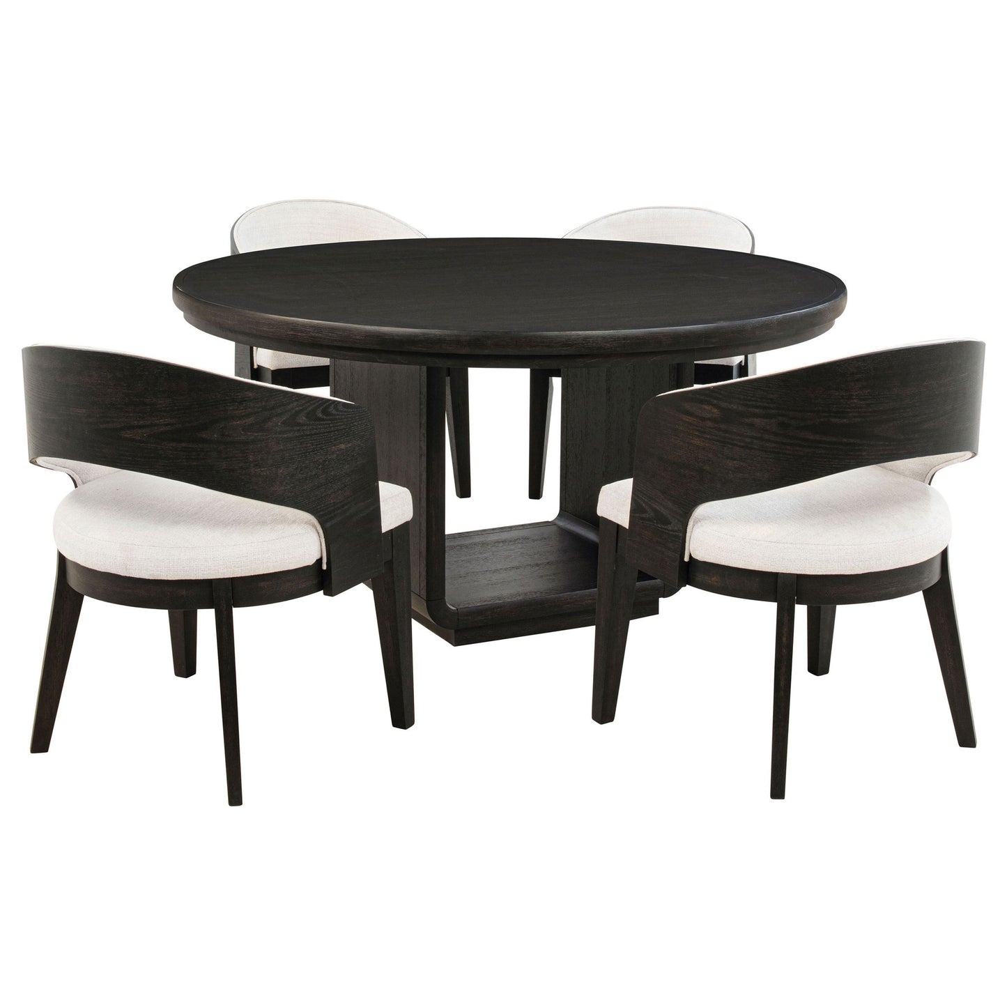 Bangor - Round Dining Table Set With Arm Chairs