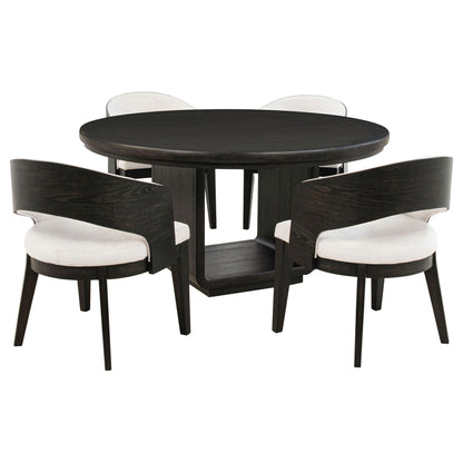 Bangor - Round Dining Table Set With Arm Chairs