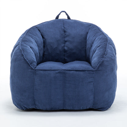 Giant Bean Bag Chair Sofa For Living Room - Dark Blue