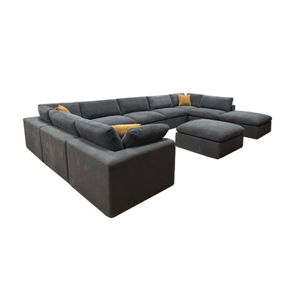 Custom Configuration Modular Sectional & Toss Pillows