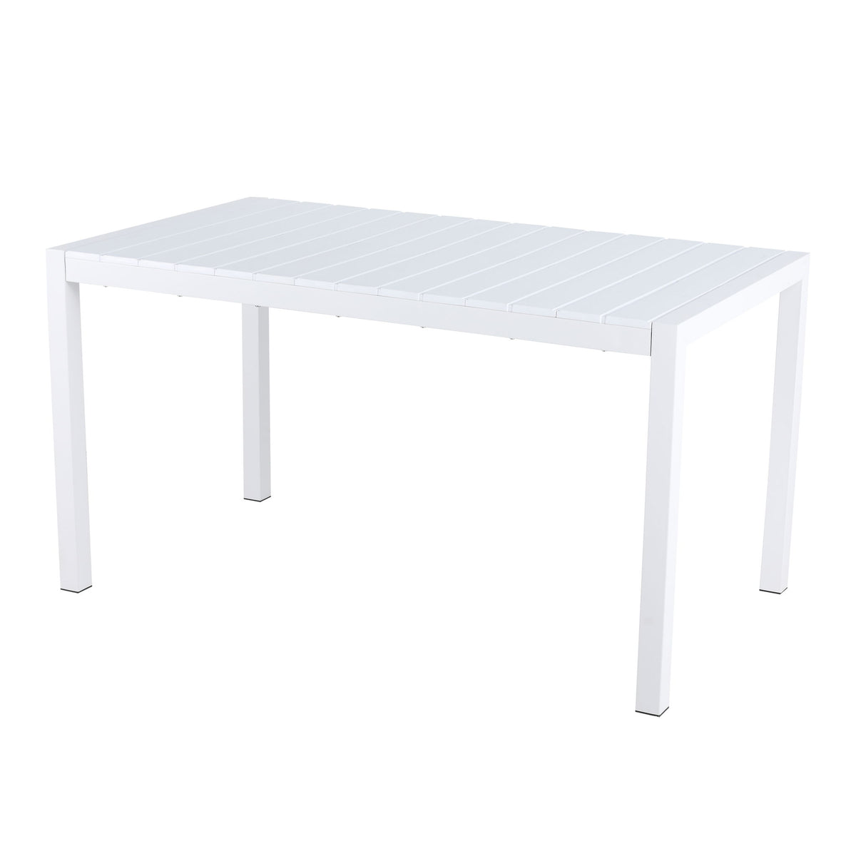 Modern Long Table, UV Resistant And Rust Proof - Snow White