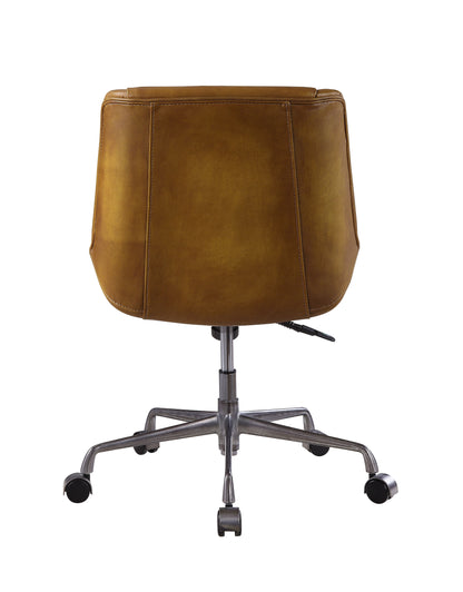 Ambler - Executive Office Chair - Saddle Brown Top Grain Leather