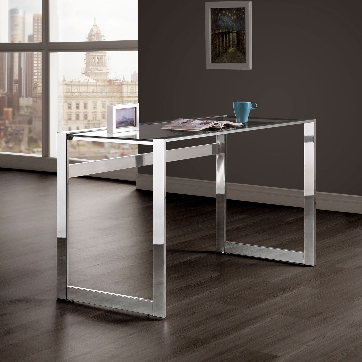 Colfax - Writing Desk - Clear