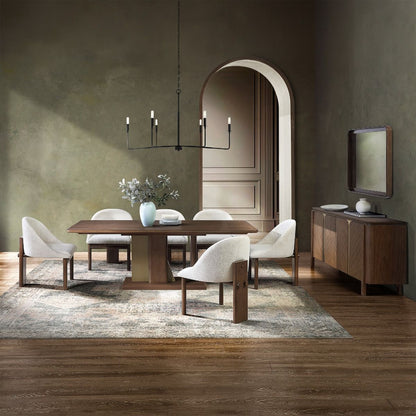 Ouida - Mirror - Brown & Gold
