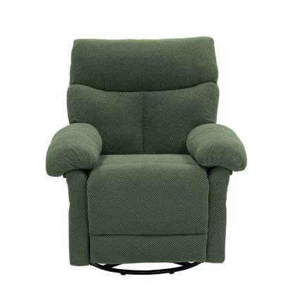 Swivel Rocker Recliner Chair With Manual Recline For Living Room