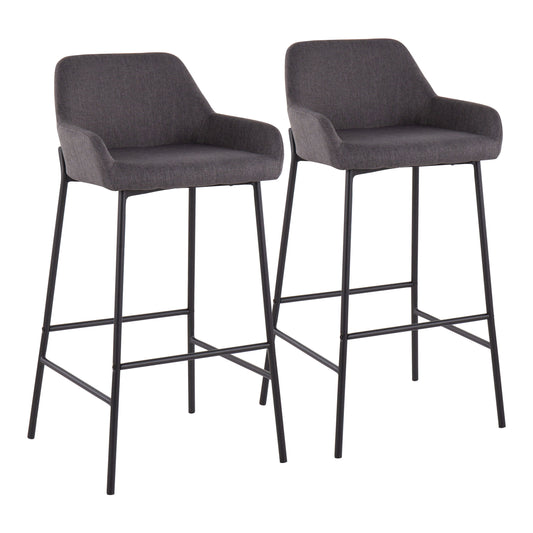 Daniella - Industrial Fixed Height Bar Stool (Set of 2)