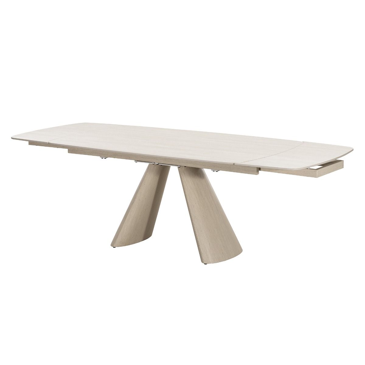 Cassian - Dining Table With Ceramic Top - Cream