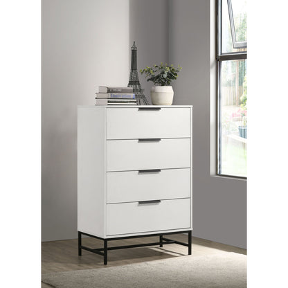 Taraval - 4 Drawer Chest - White