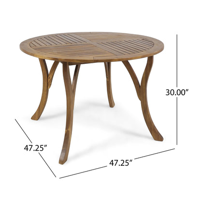 Hermosa - Outdoor Acacia Wood Table Circular Design
