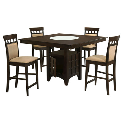 Gianna - 5 Piece Counter Height Dining Set - Cappuccino