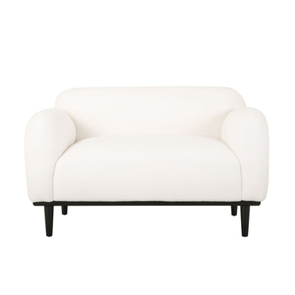 Sway - Upholstered Loveseat With Wood Legs And Round Arms