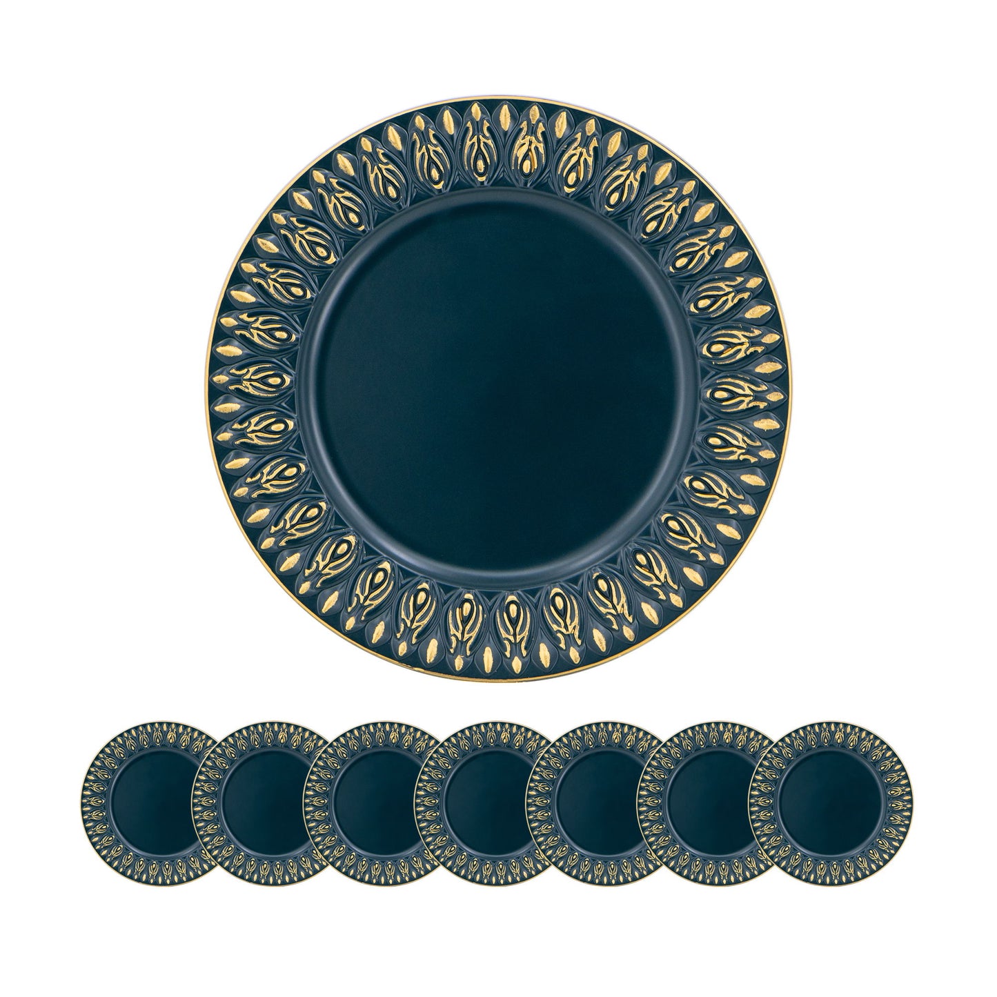 Elegant Plastic Charger Plate (Set of 8)