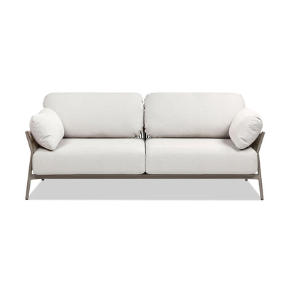 Jasper - Upholstered Patio Deep Seating Sofa - Wheat Beige