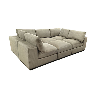 Reversible Modular Sectional Sofa With Custom Configuration