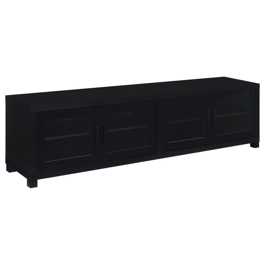 Jupiter - 4 Door Engineered Wood TV Stand - Black