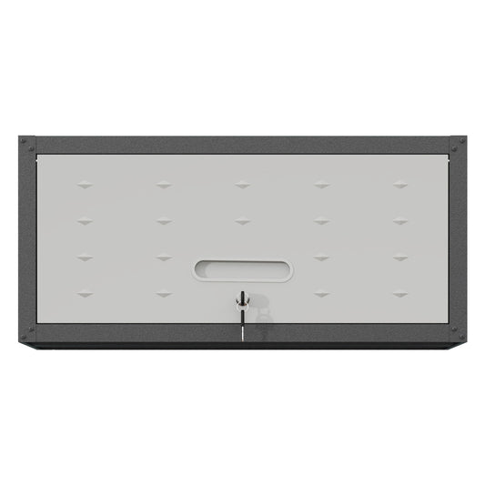 Heavy Duty Metal Wall Mounted Tool Storage Cabinet Steel Metal Garage Storage Cabinet - Black / Gray