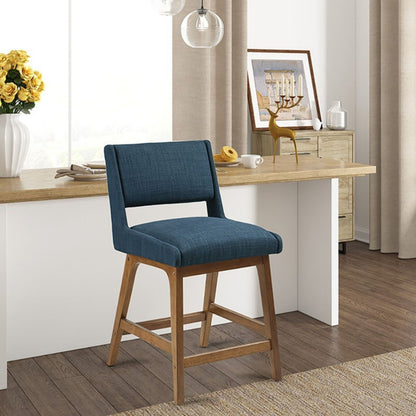 Boomerang - Dining Counter Stool Cushion - Navy