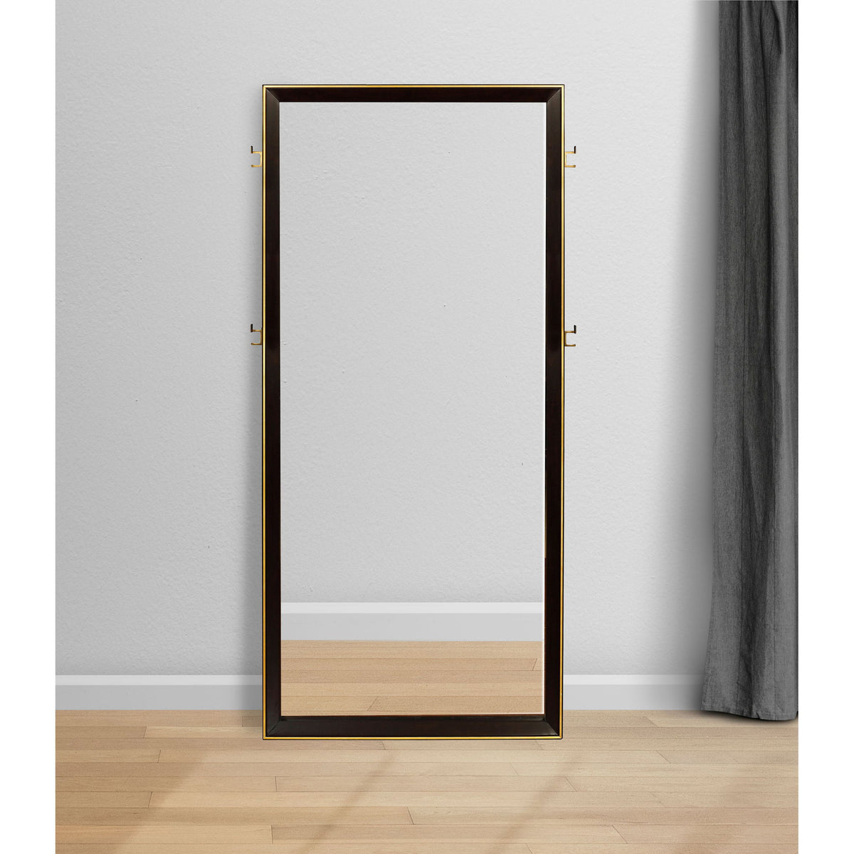 Prescott - Floor Mirror With Full Length Reflection - Brown