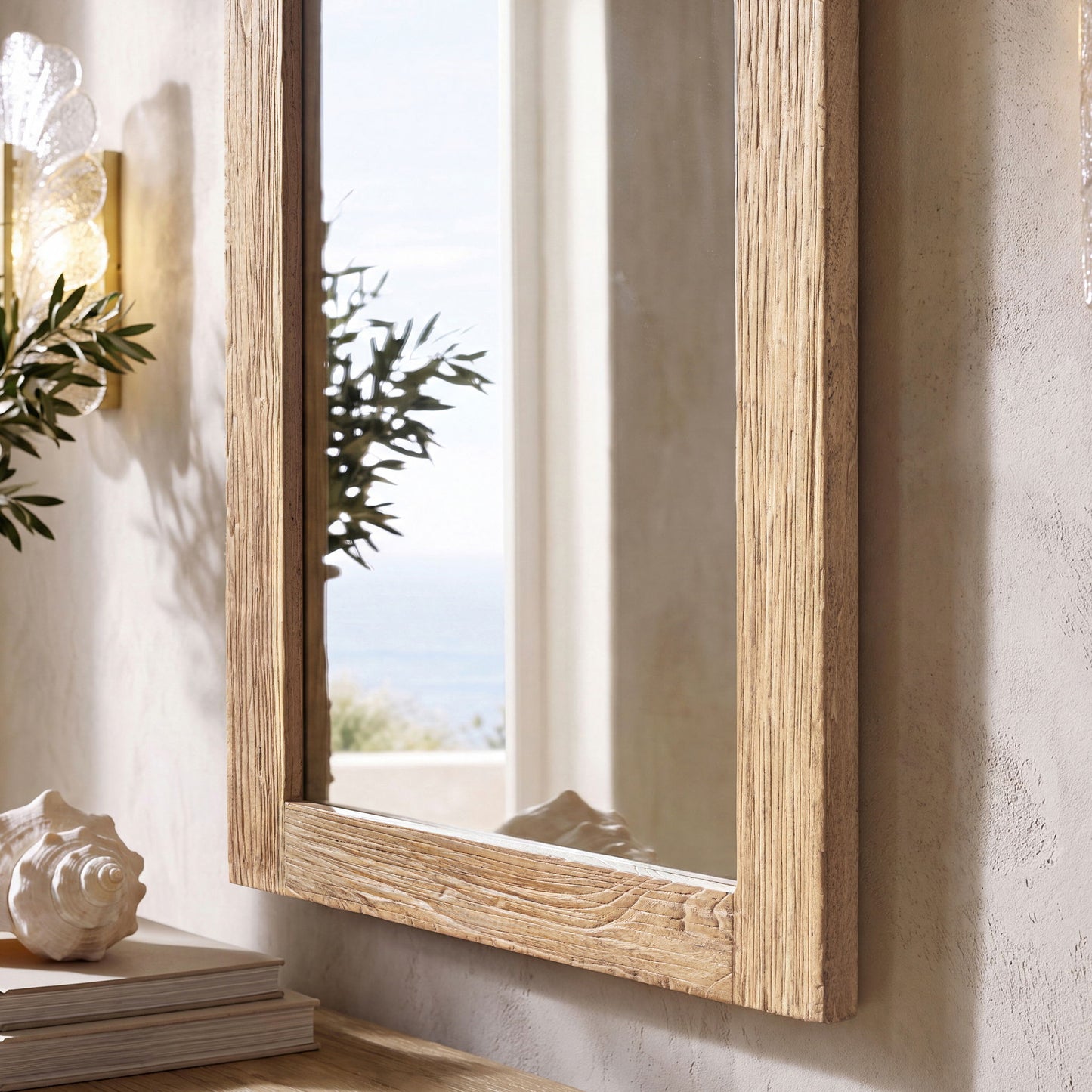 Langford - Wall Mirror - Light Brown