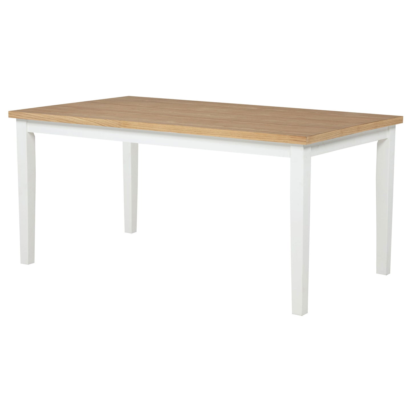 Calloway - Rectangular Dining Table - Brown / White