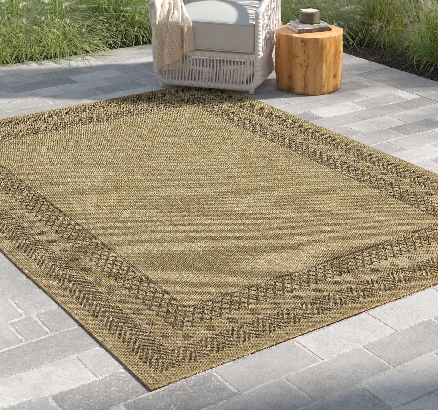 Earth - Polypropylene, Indoor, Outdoor Area Rug Versatile Elegance