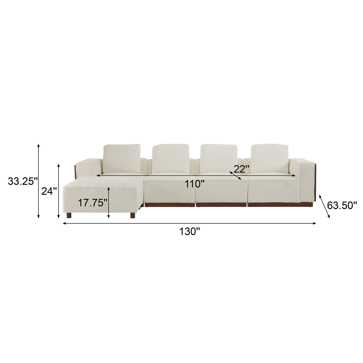 Chita - Modular Sectional Sofa With Larger Seats