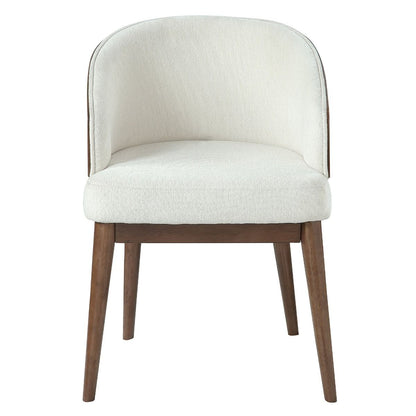 Rufina - Arm Chair (Set of 2) - Beige Linen & Walnut