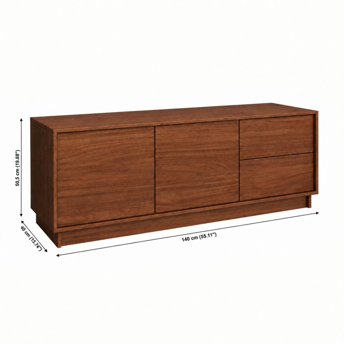 TV Stand For TVs Up To 60" With 2 Doors And 2 Drawers