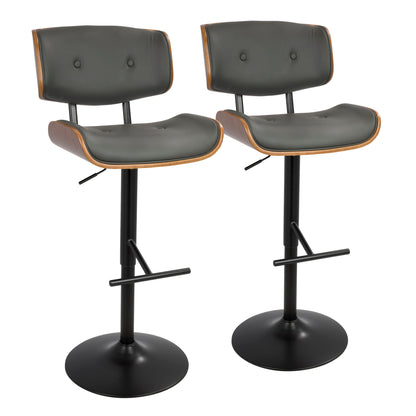 Lombardi - Mid Century Modern Adjustable Barstool