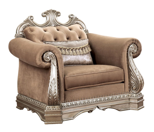 Northville - Chair - Velvet & Antique Silver