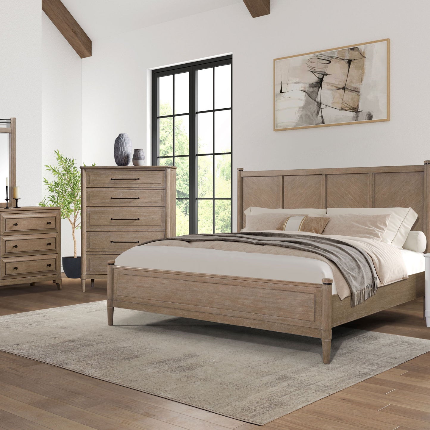 5 Drawer Chest - Sand