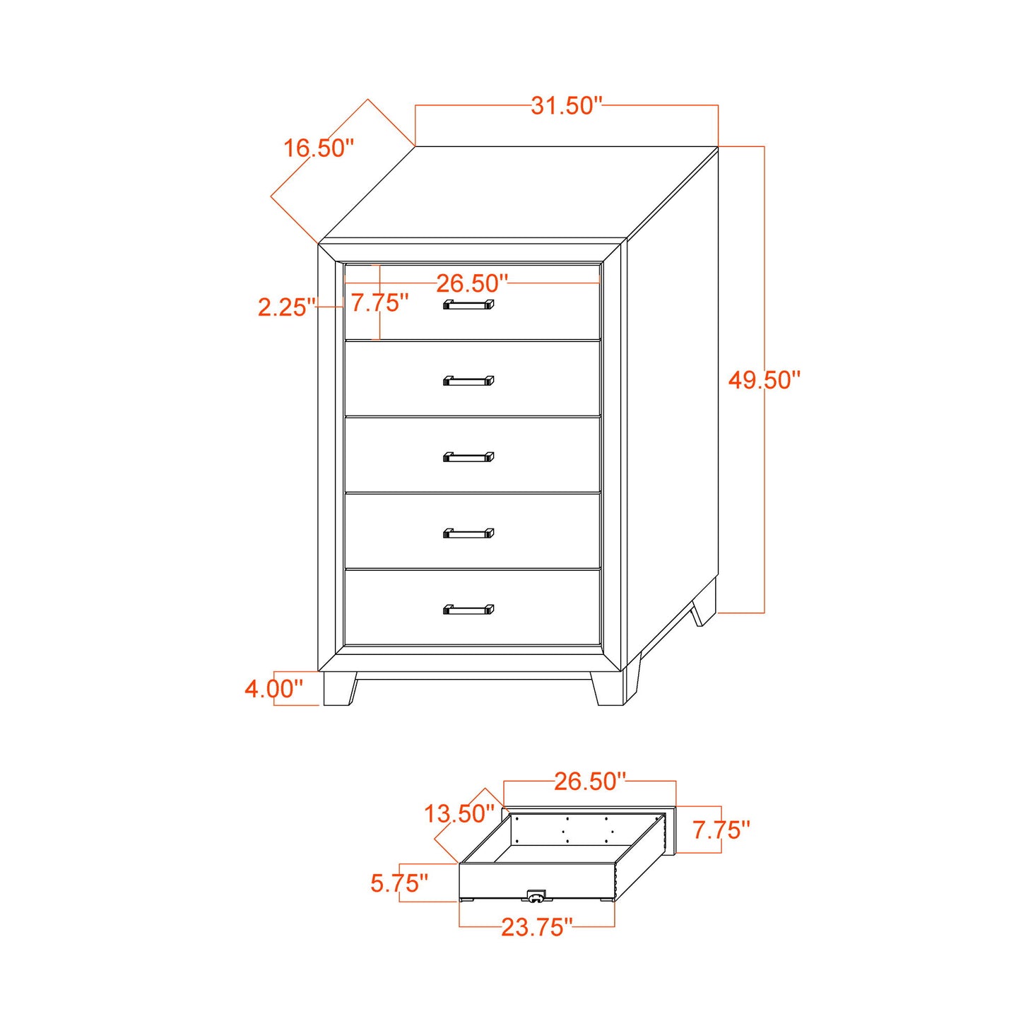 Soluto - Chest - Gray / Black