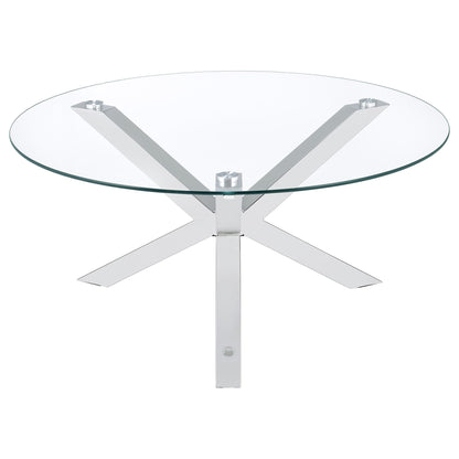 Round Top Coffee Table - Chrome