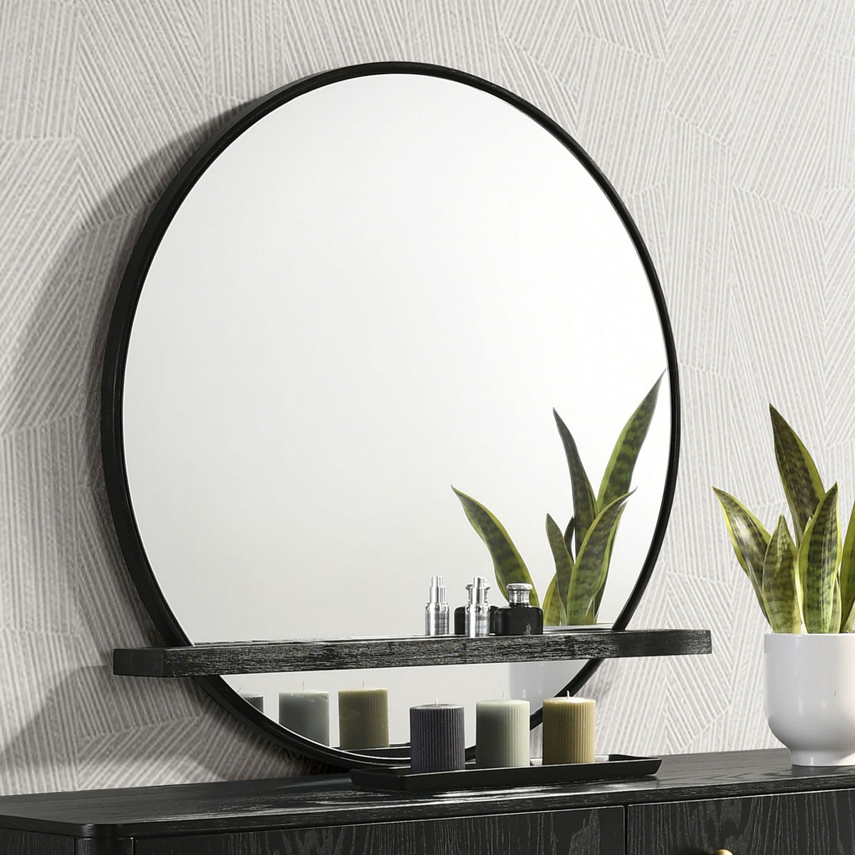 Benson - Round Dresser Mirror