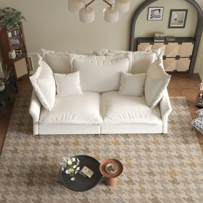 Modern Comfy Upholstered Sofa Cloud Couch, Deep Seat Couches With Multiple Large Soft Pillows