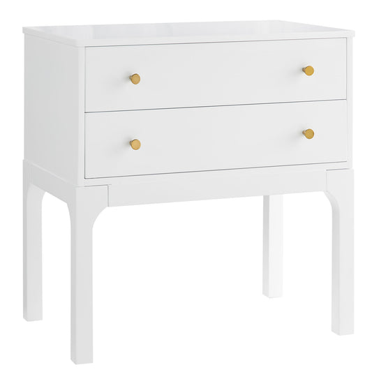 Alonso - 2 Drawer Nightstand - White