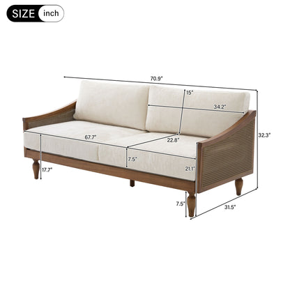 Loveseat Sofa With Armrests