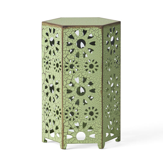 Galore - Side Table With Sunburst Cut Out Design