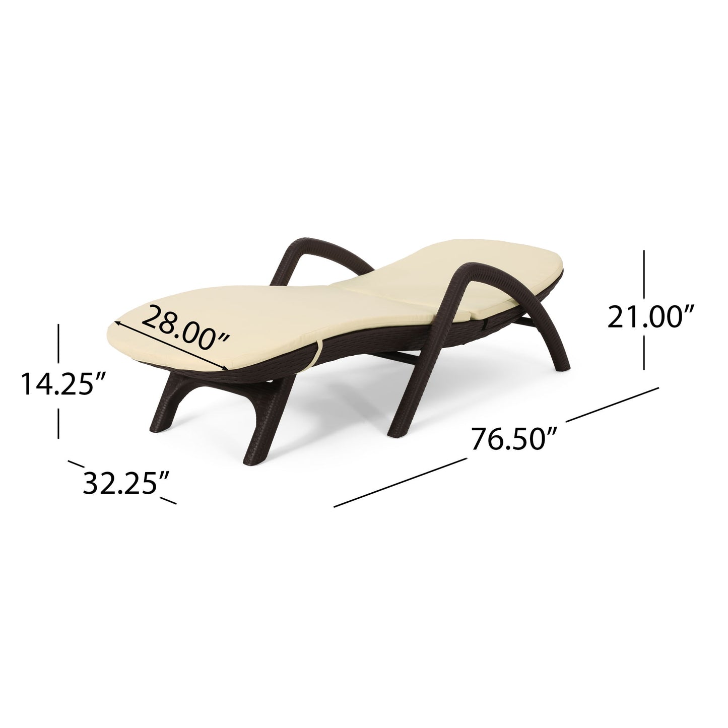 Mikael - Chaise Lounge With Cushion