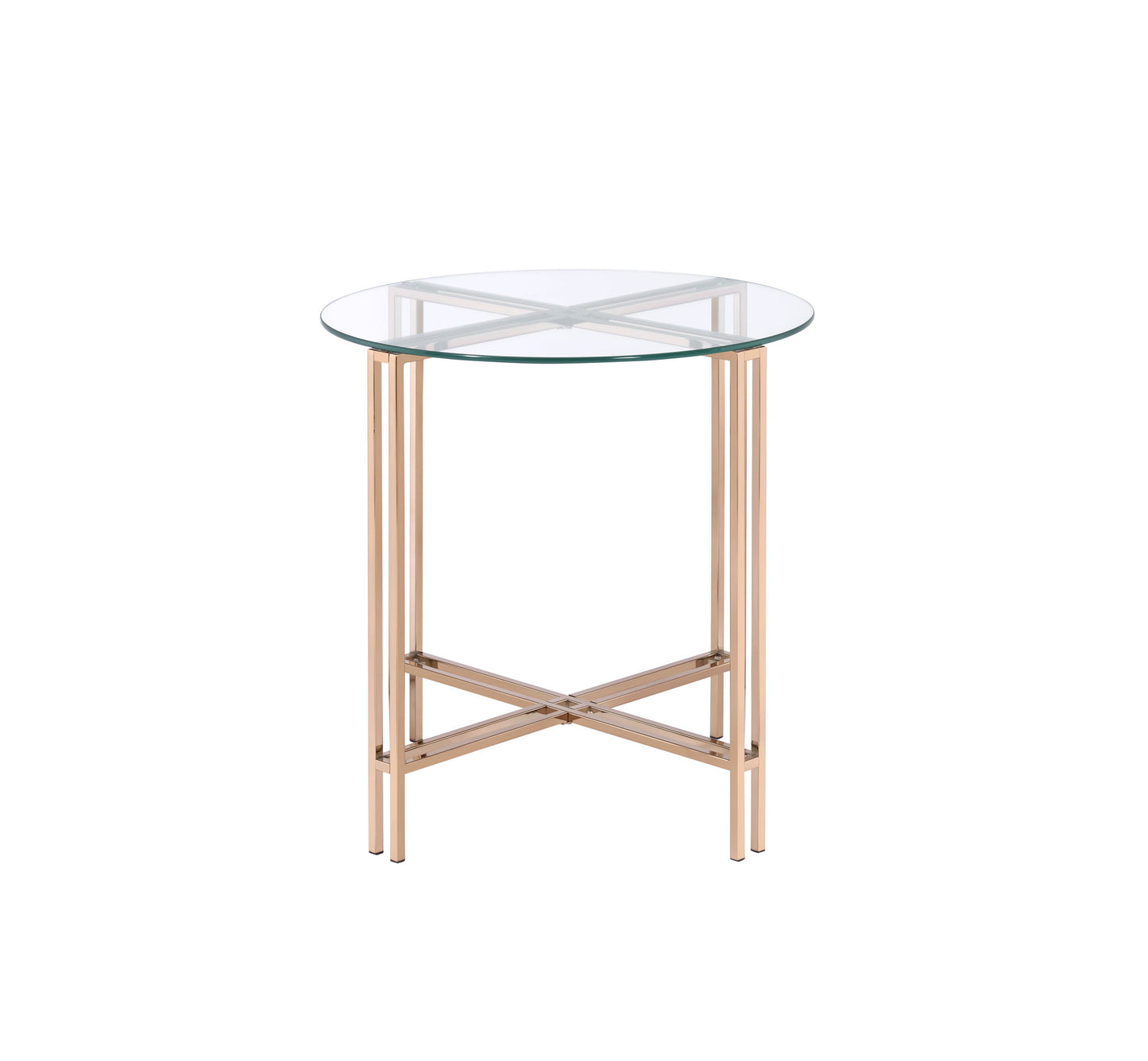Veises - End Table - Champagne
