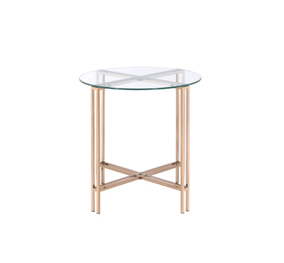 Veises - End Table - Champagne